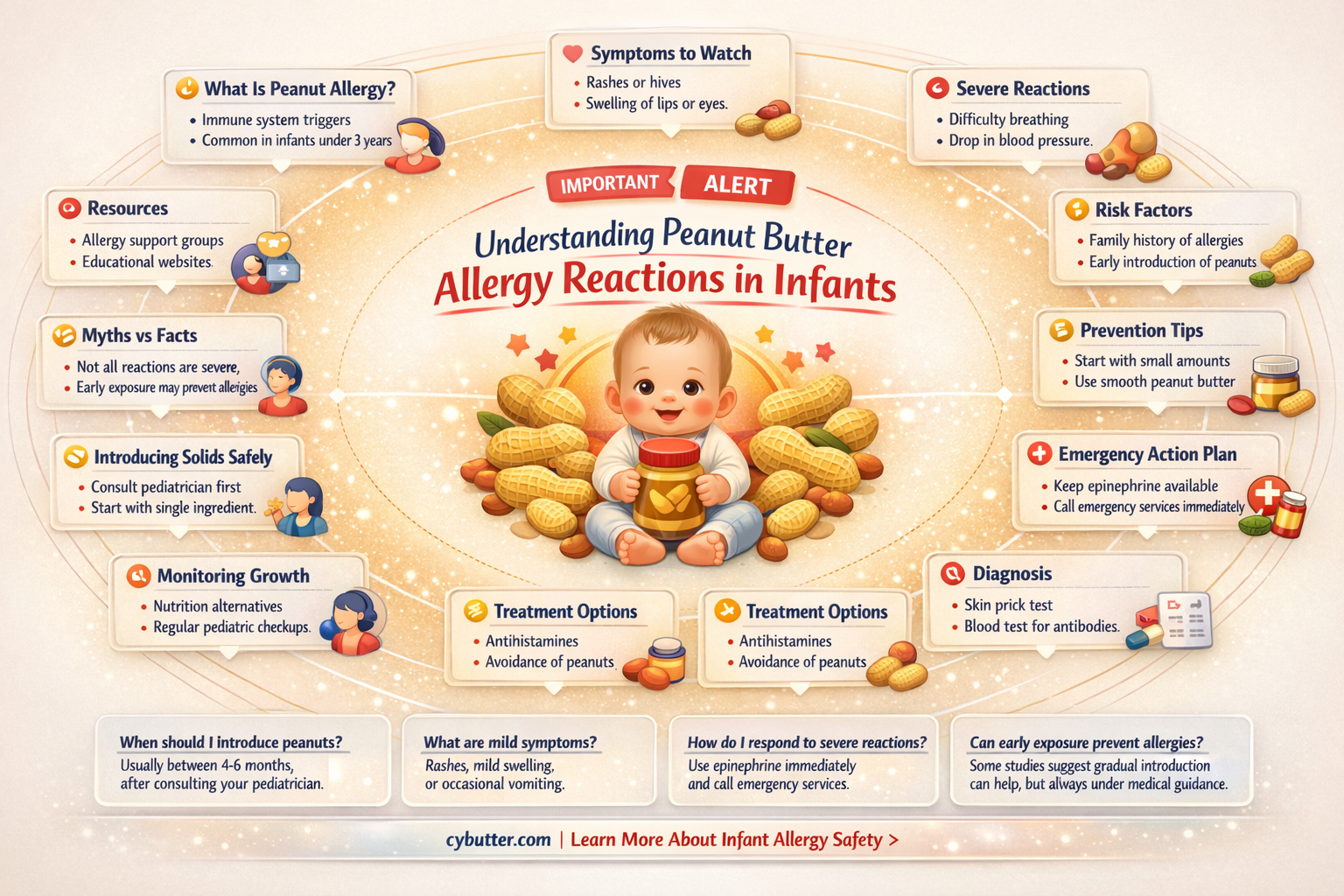 how long after peanut butter reaction baby