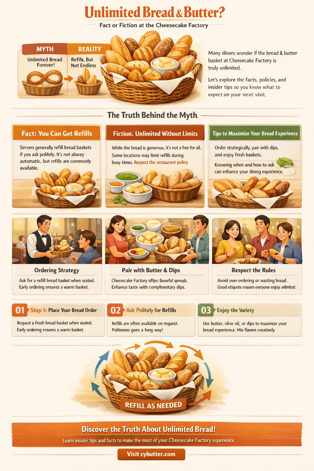 do you get unlimoted bread and butter atcheesrcake favtoeu