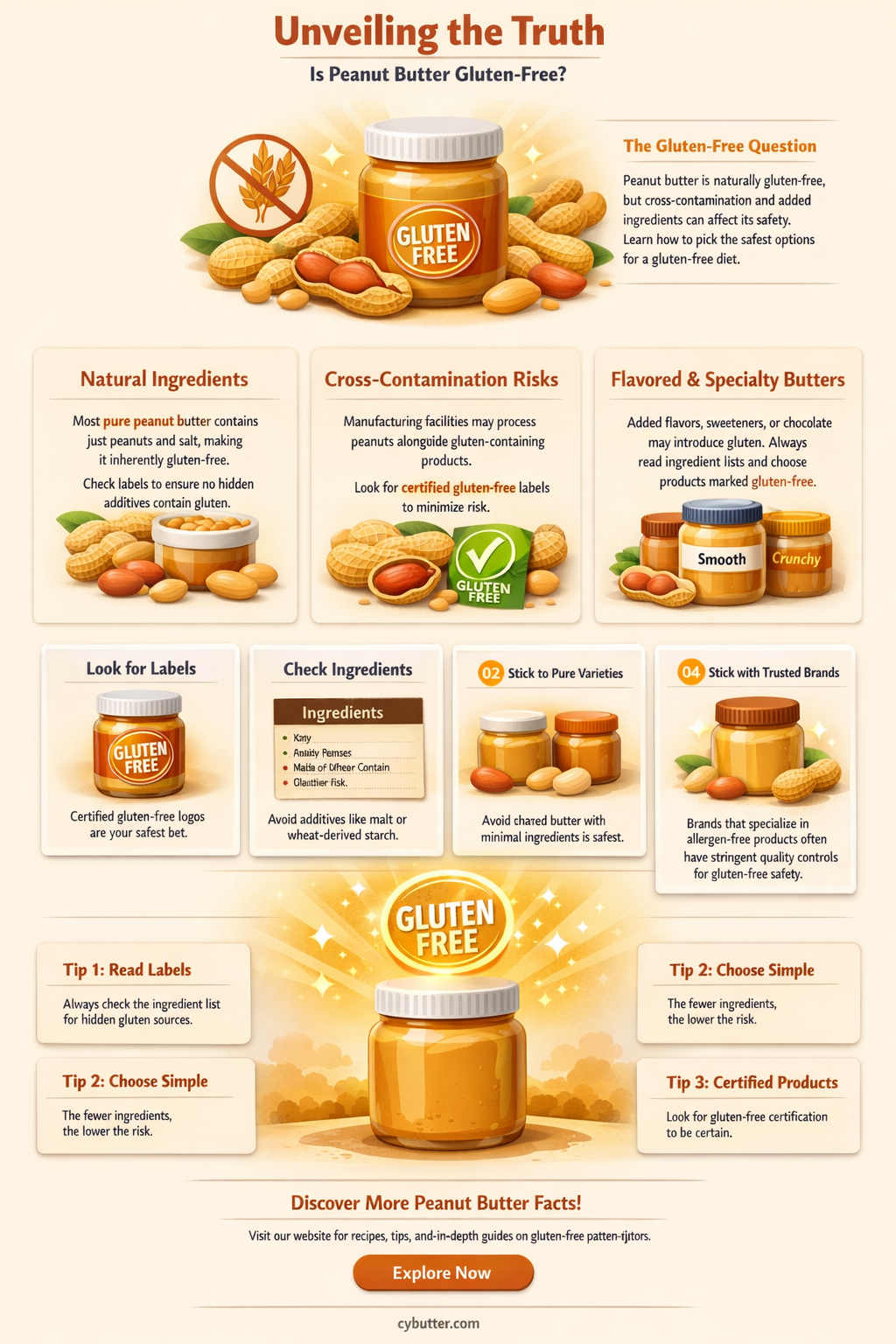 does peanut butter has gluten