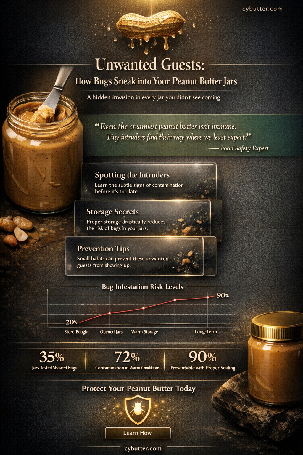 how do bugs get in peanut butter