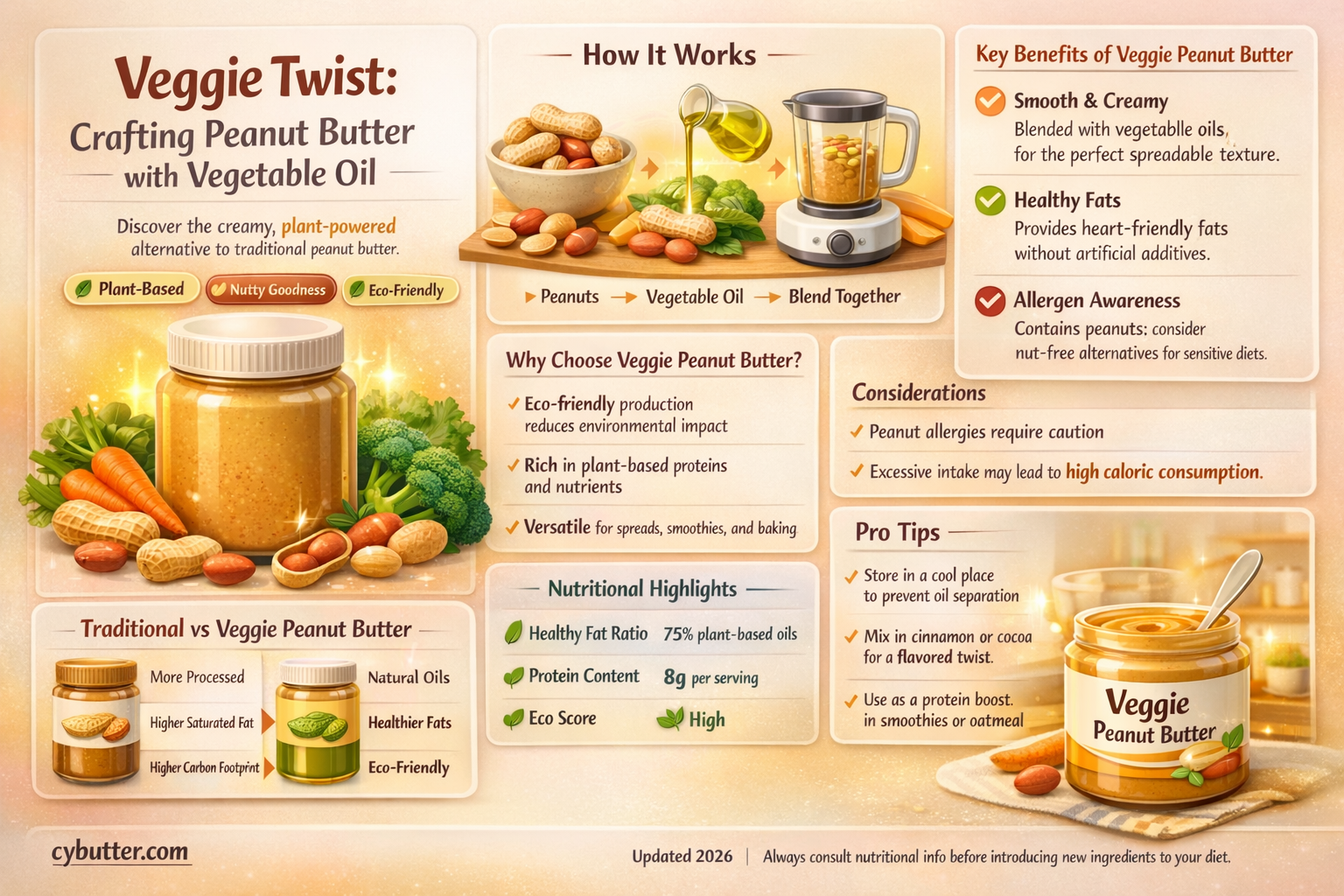 can you make peanut butter with vegetable oil