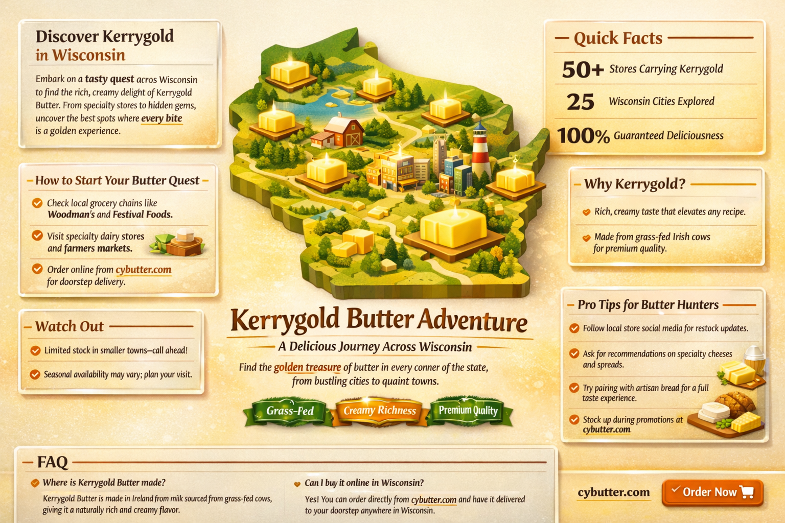 can you get kerry gold butter in wisconsin