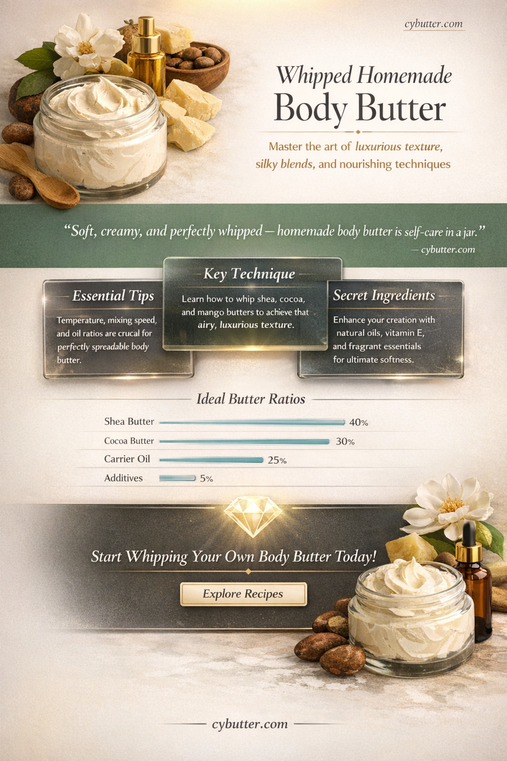 does homemade body butter get whipped
