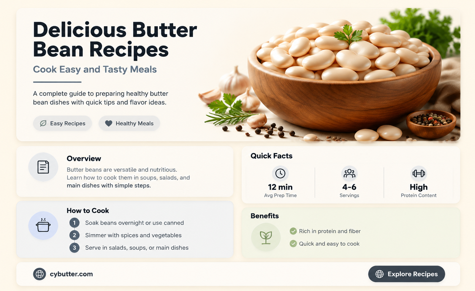 how to cook butter bean