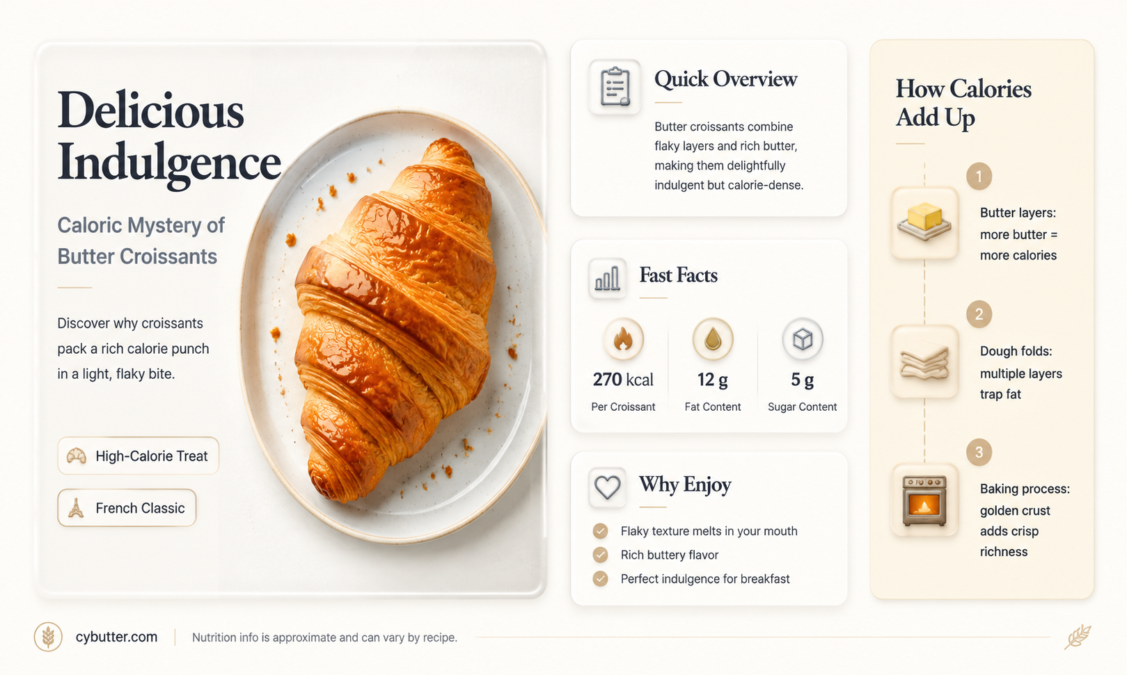 how many calories in a butter croissant