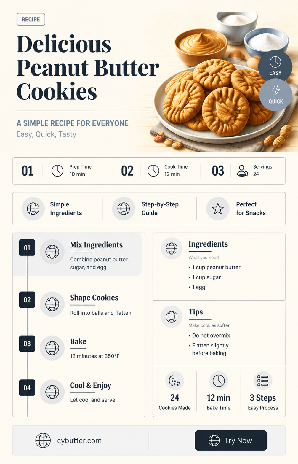 how to cook peanut butter cookies