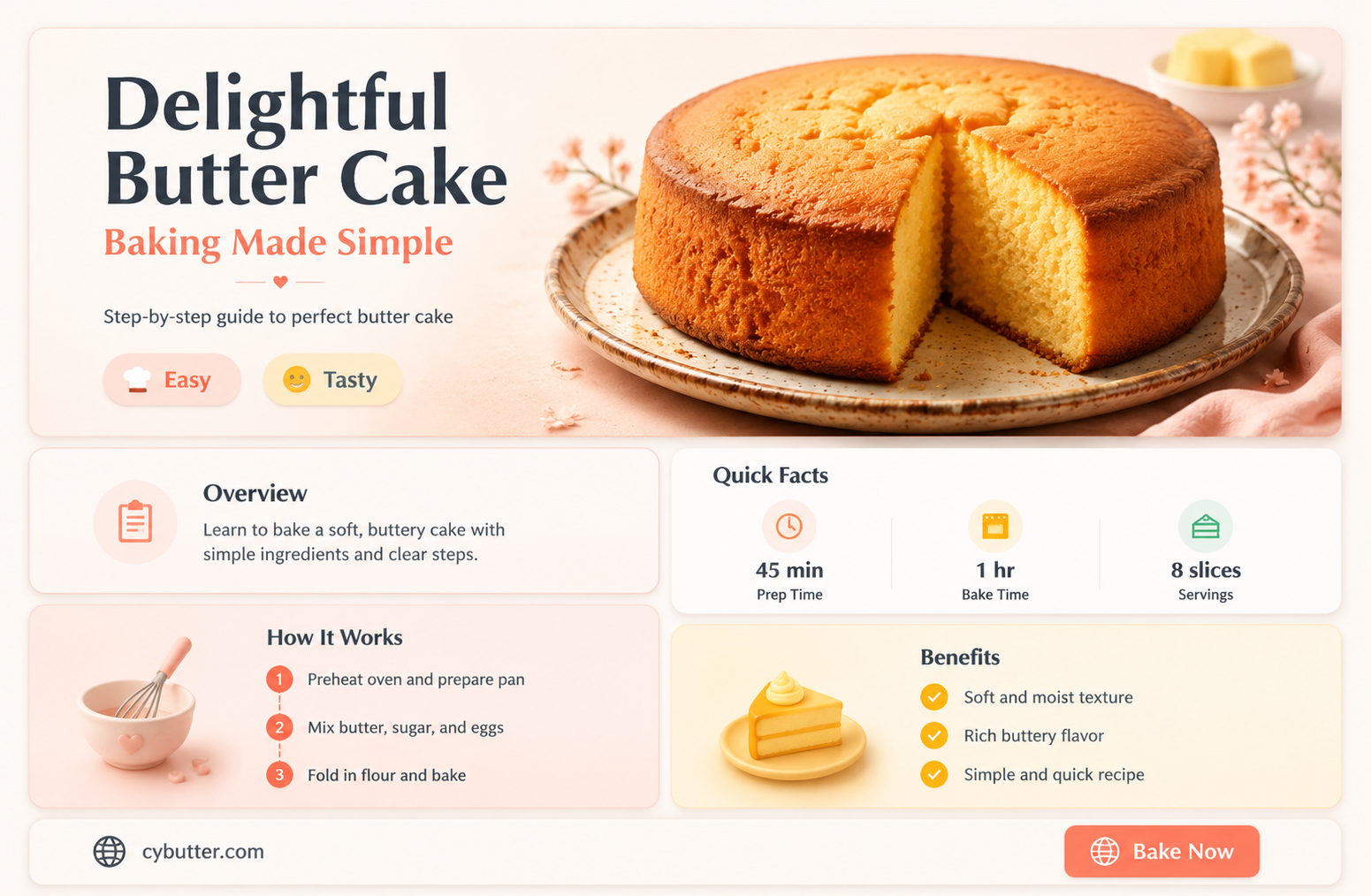 how to cook butter cake
