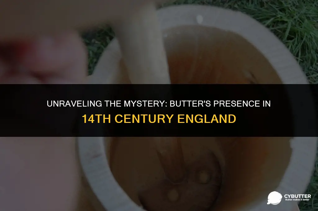 did butter exist in 14th century england