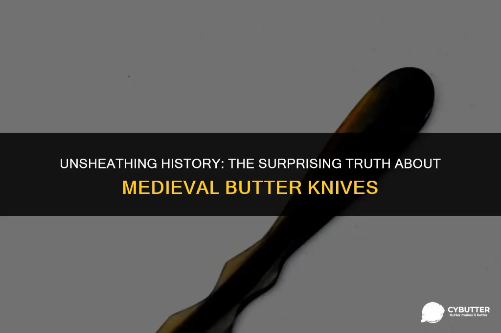 did butter knives exist in medieval times
