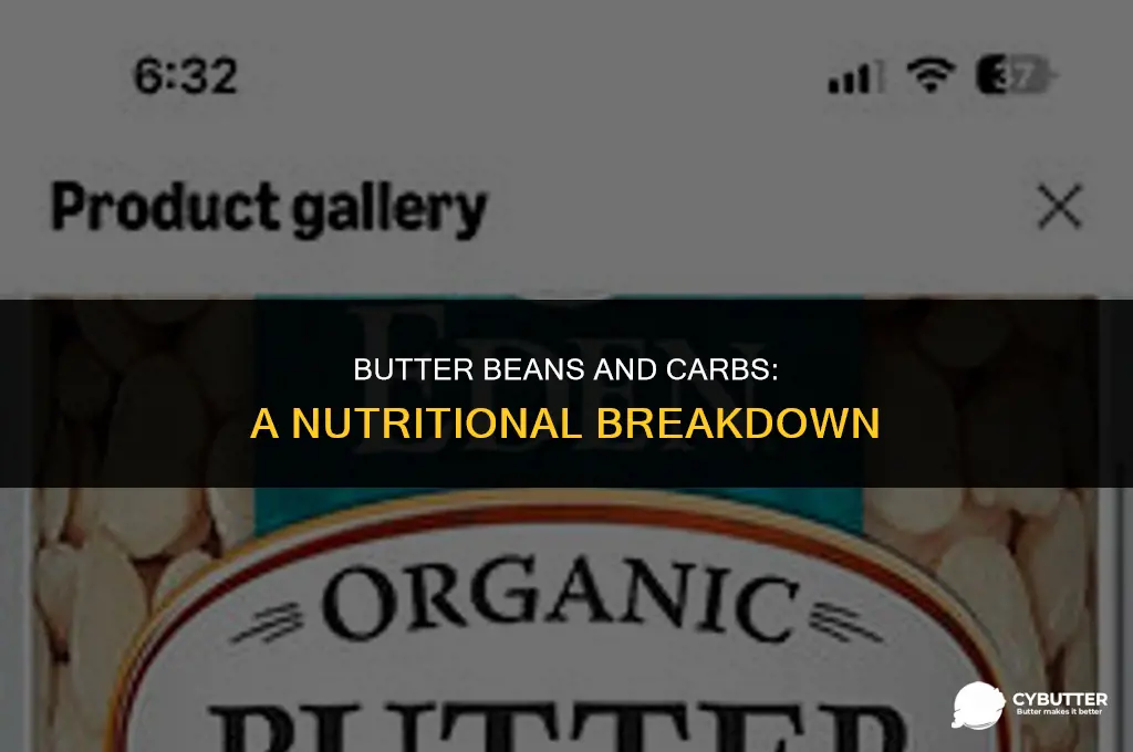 do butter beans have alot of carbs