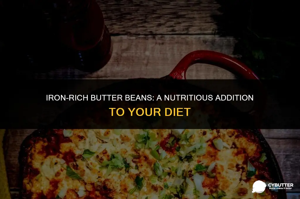 do butter beans have iron in them