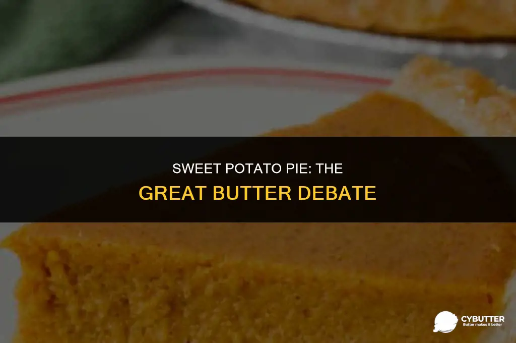 do butter go in sweet potato pie