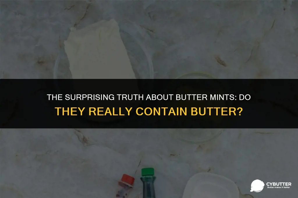do butter mints have butter in them