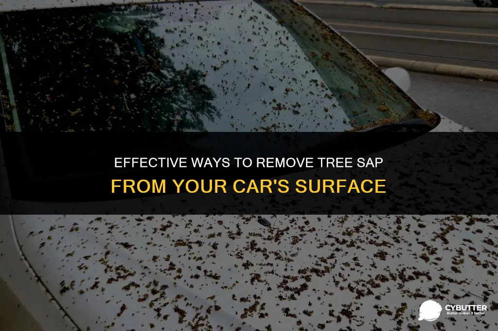 do butter remove sap from a car