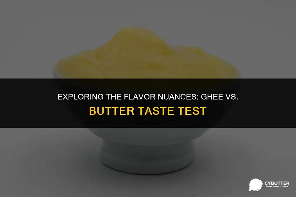 do ghee and butter taste the same