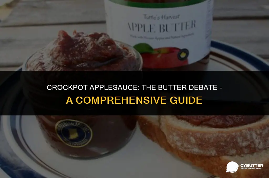 do i add butter to crockpot applesauce