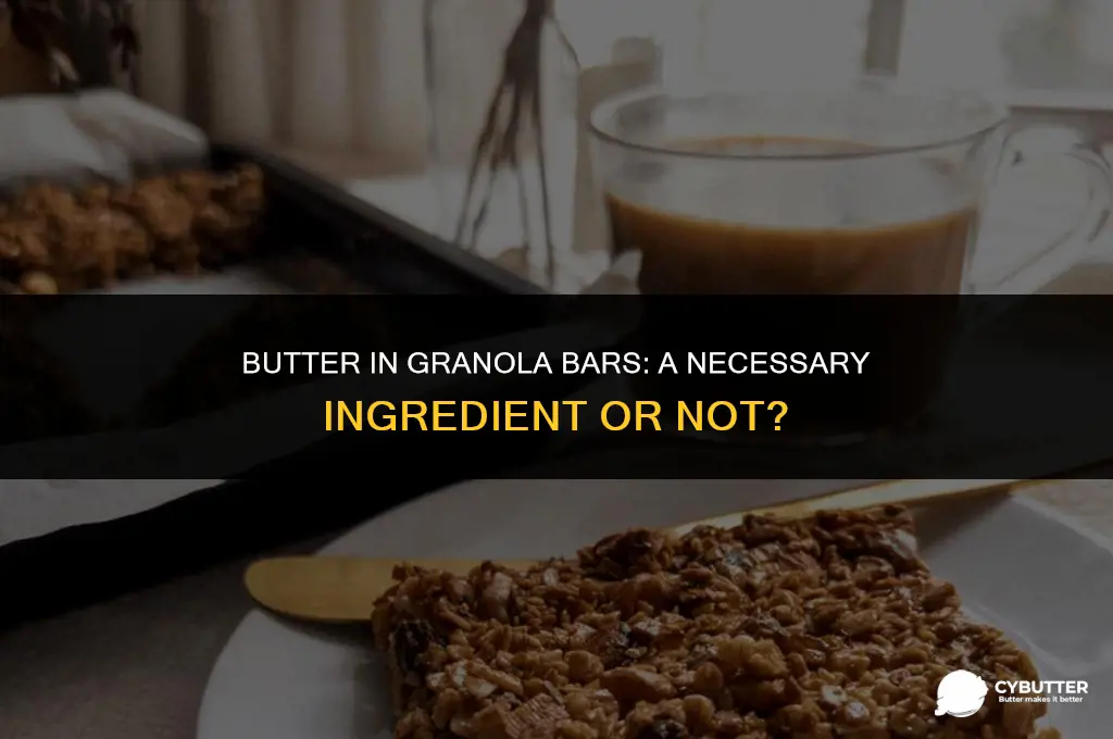 do i need butter for granola bars