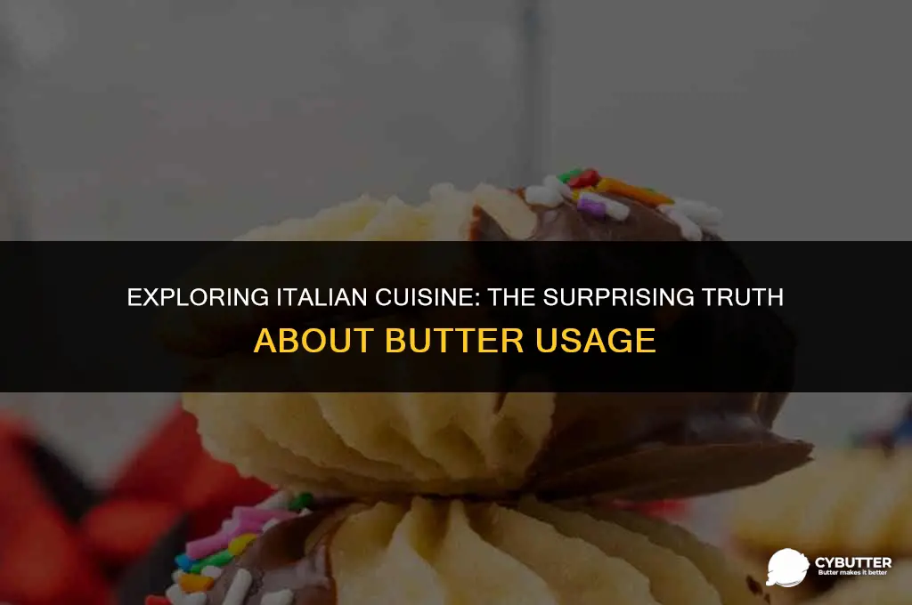 do italians cook with butter