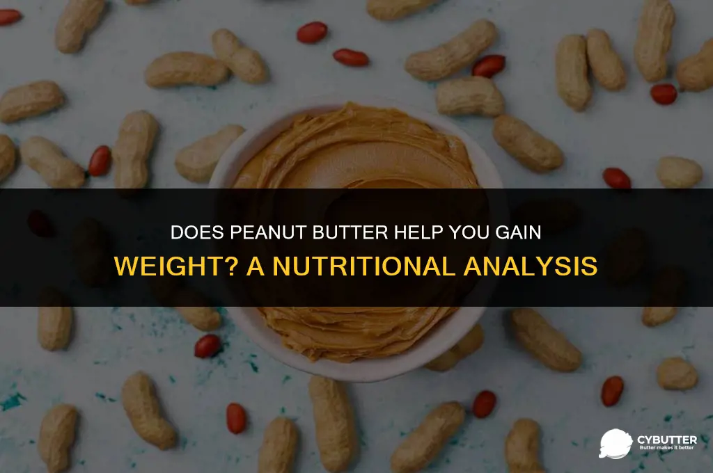 do peanut butter help gain weight