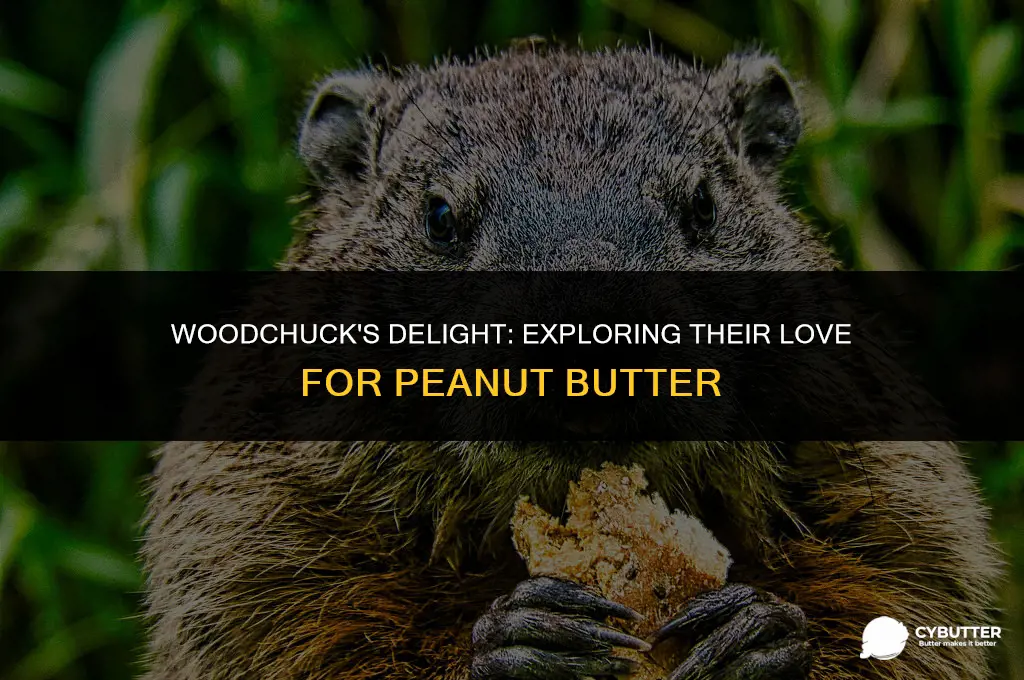 do woodchucks like peanut butter