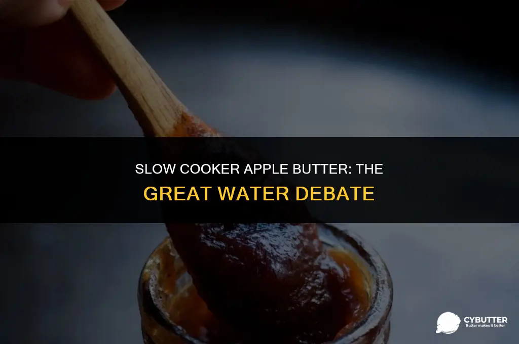 do you add water to slow cooker apple butter
