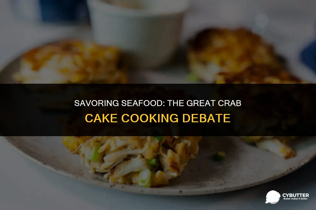 do you cook crab cakes in butter or oil