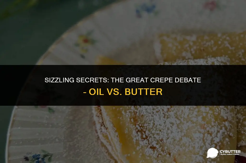 do you cook crepes in oil or butter