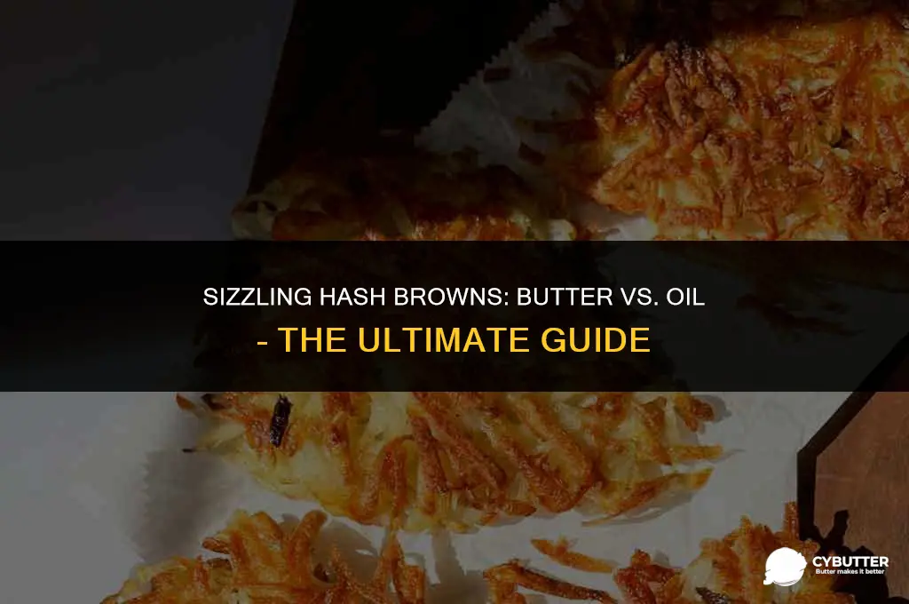 do you cook hash browns with butter or oil
