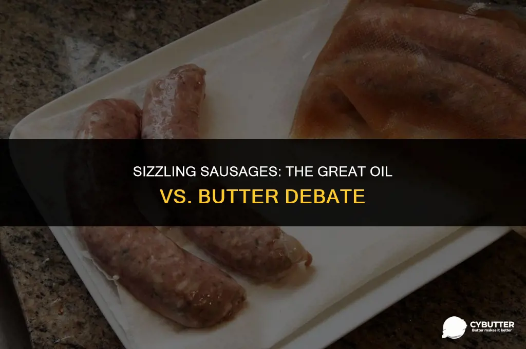 do you cook sausages in oil or butter