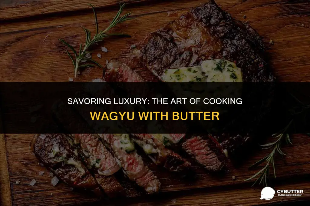 do you cook wagyu with butter