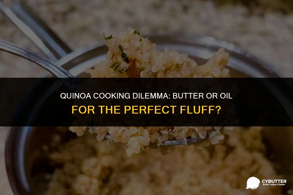 do you put butter or oil in quinoa cooker