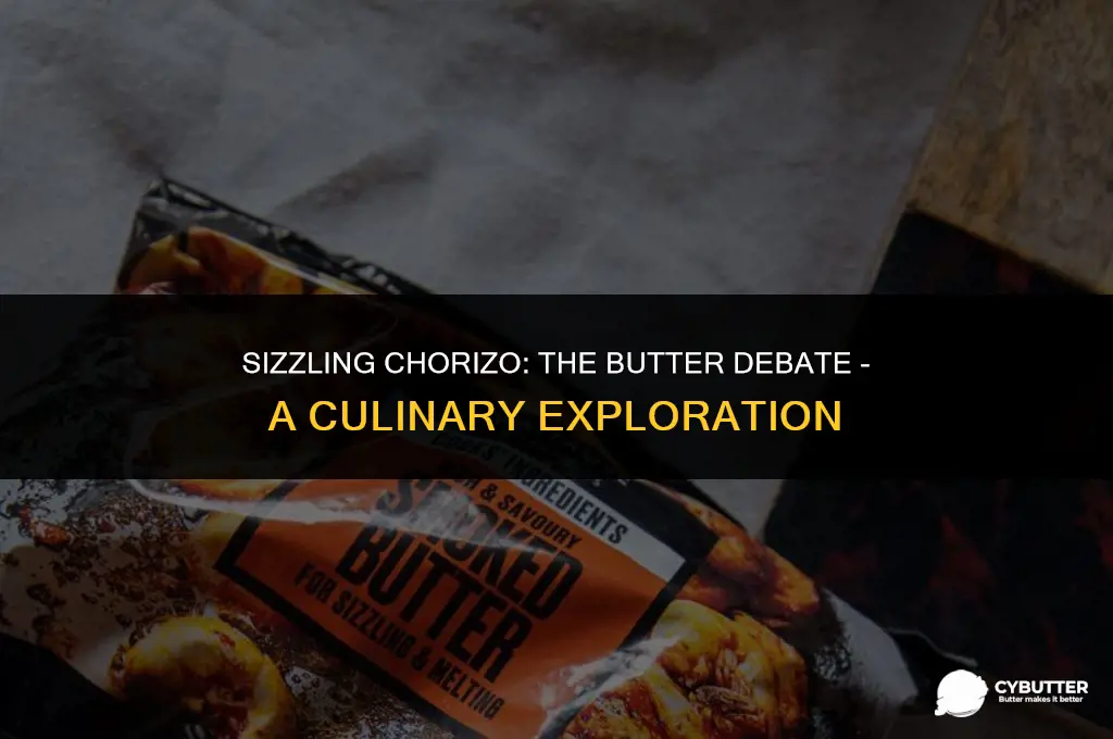 do you put butter when cooking chotizo