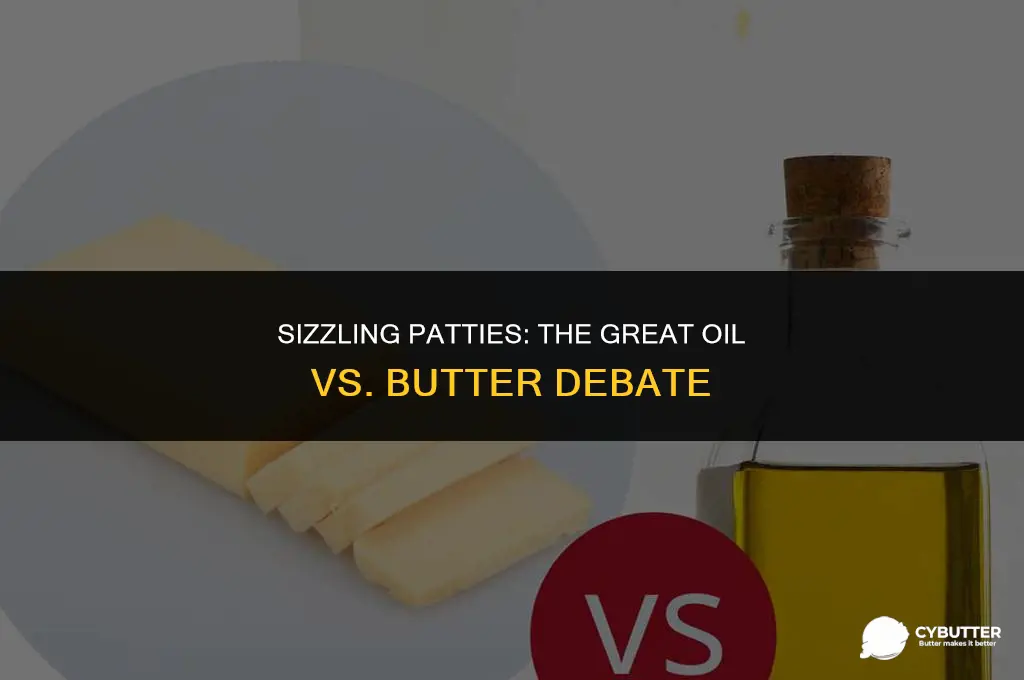 do you put oil or butter when cooking patties