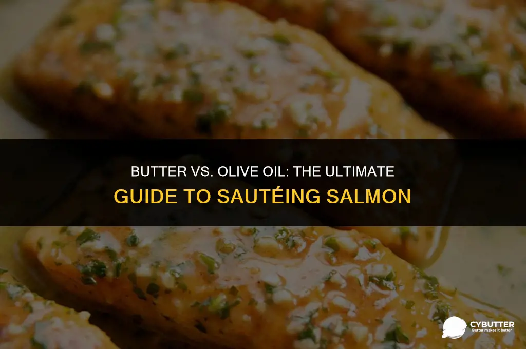 do you saute salmon with butter or olive oil