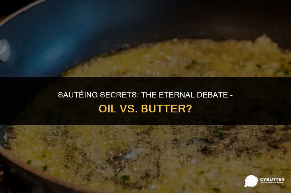 do you saute with oil or butter