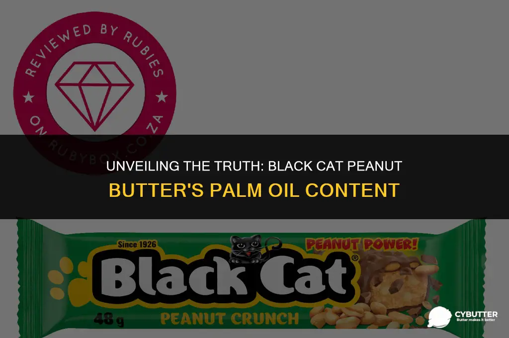 does black cat peanut butter contain palm oil
