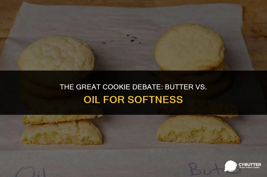 does butter and oil cookies yield a softer cookie