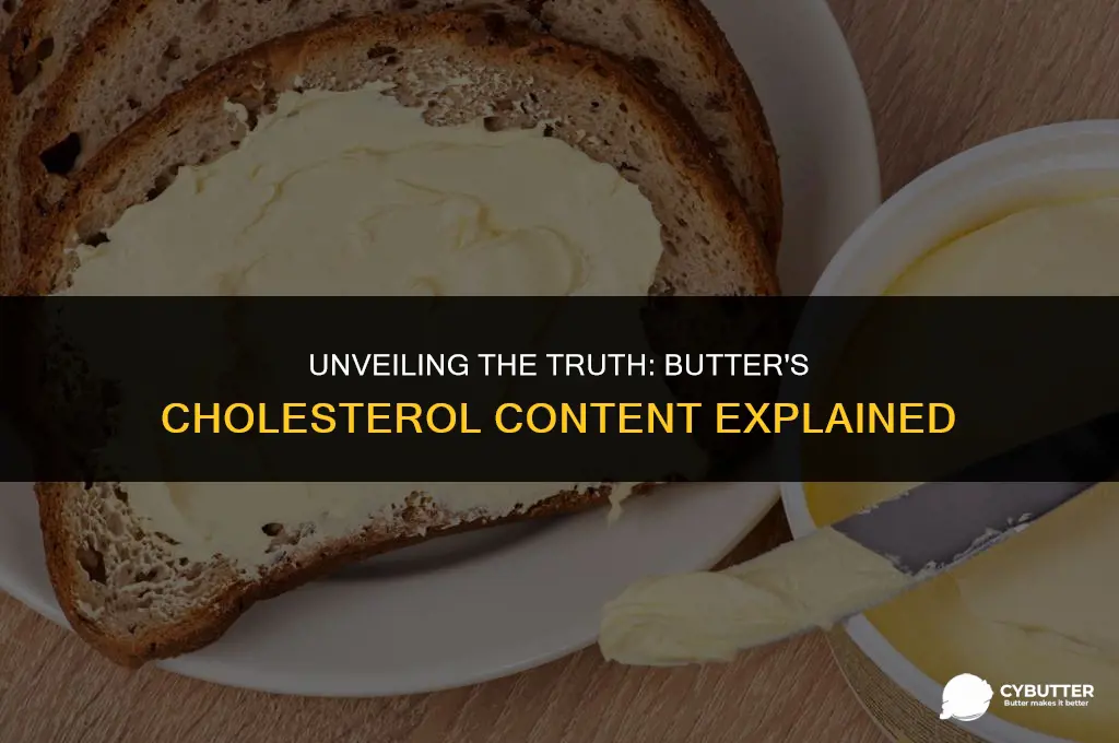 does butter have a lot of cholesterol