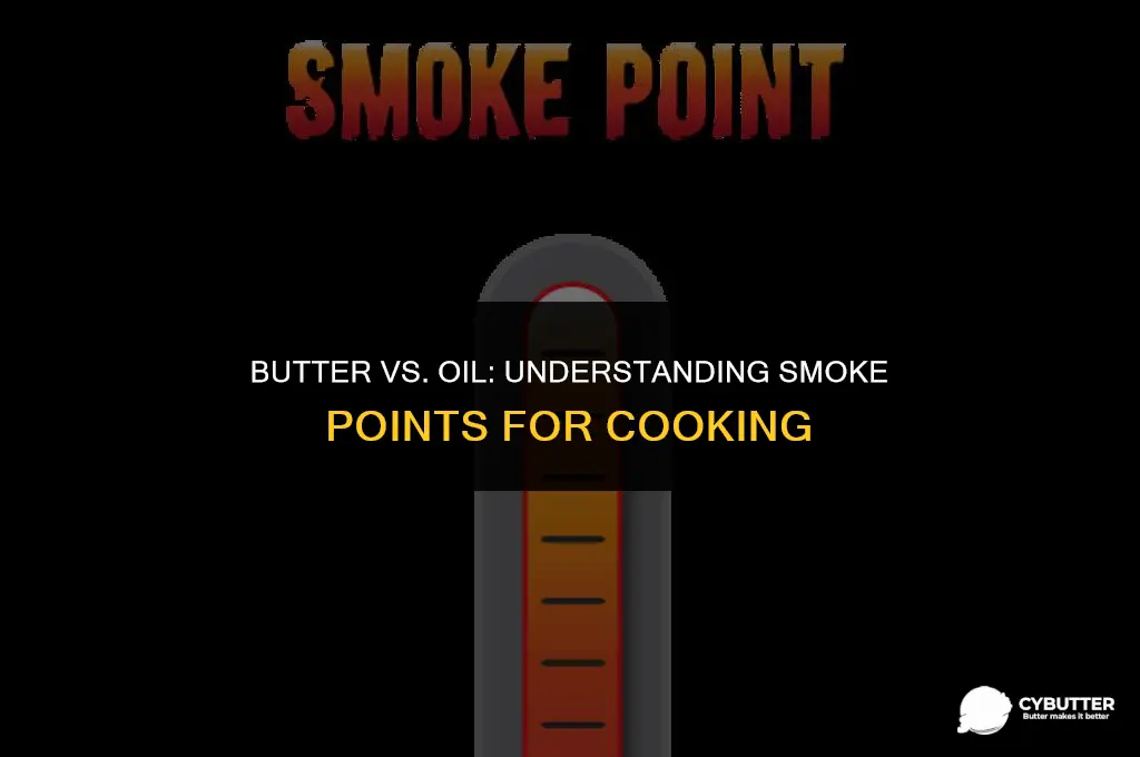 does butter have a low smoke point compared to oil