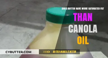 Comparing Saturated Fat Content: Butter vs. Canola Oil