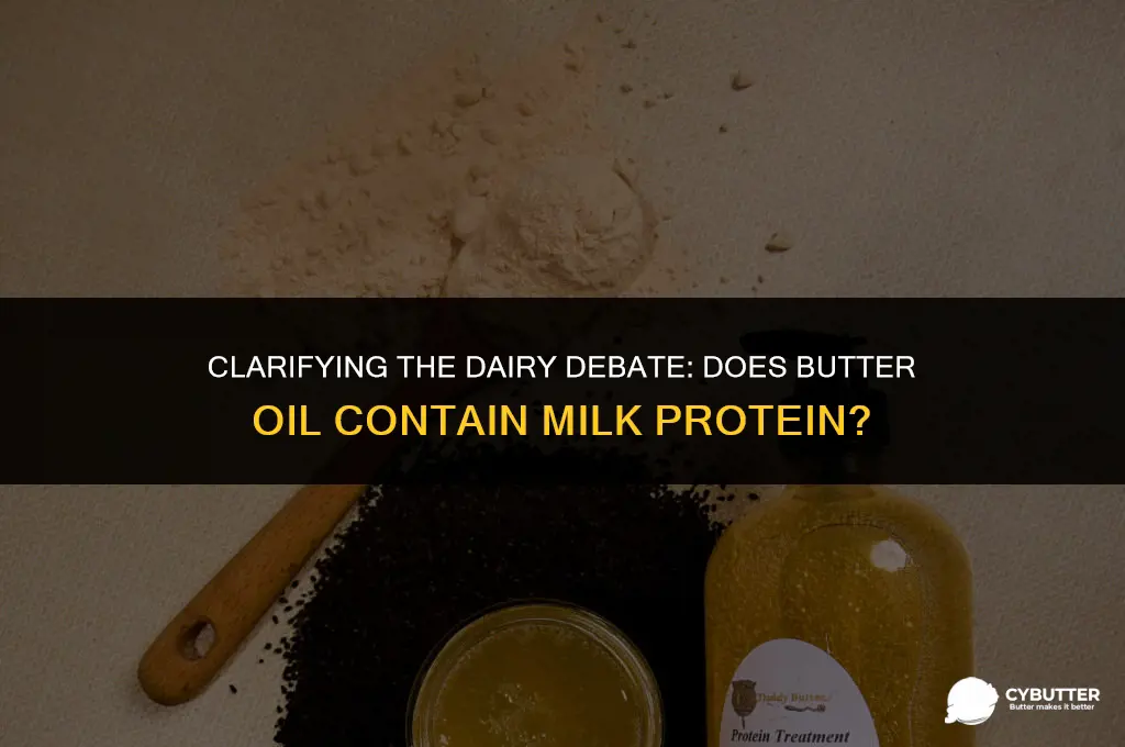 does butter oil contain milk protein