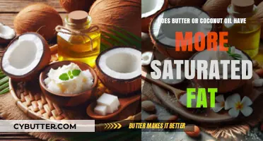 Butter vs. Coconut Oil: Which Has More Saturated Fat?