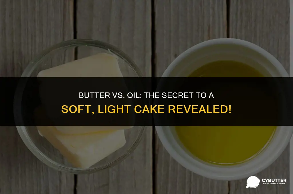 does butter or oil make a softer lighter cake