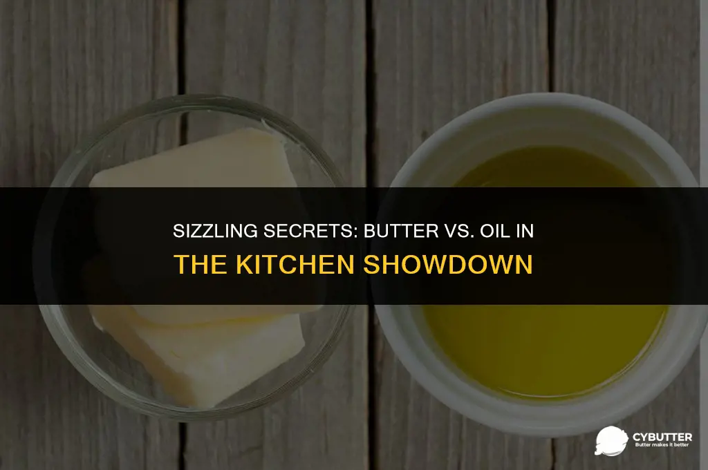 does butter sizzle more than oil