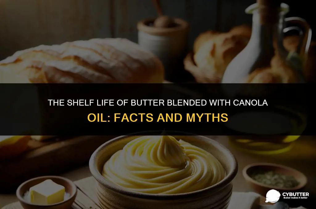 does butter with canola oil go bad