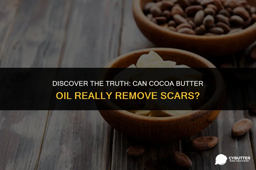 does cocoa butter oil remove scars