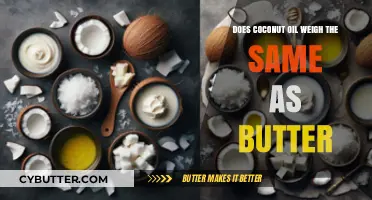 Comparing Coconut Oil and Butter: A Weighty Matter in Cooking