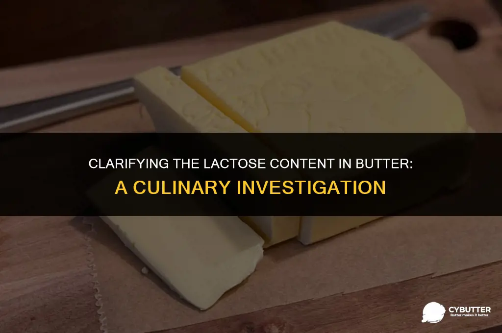 does cooking butter remove lactose