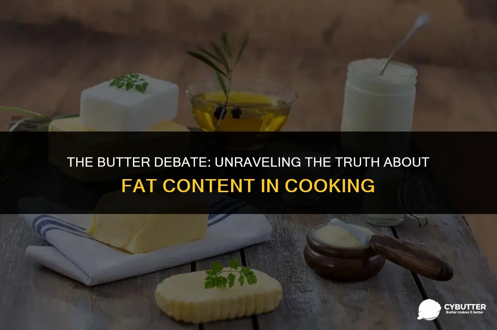 does cooking something in butter add fat