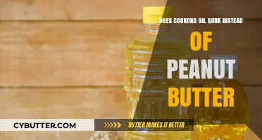 Can Cooking Oil Replace Peanut Butter in Recipes?
